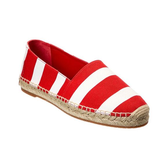 Manolo Blahnik Sombrille Canvas Espadrille Red